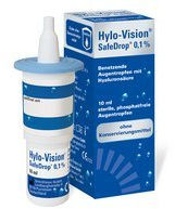 Hylo-Vision SafeDrop sterile Augentropfen, Spar-Set 3x10ml. Zur Benetzung für trockene Augen ohne Konservierungsmittel