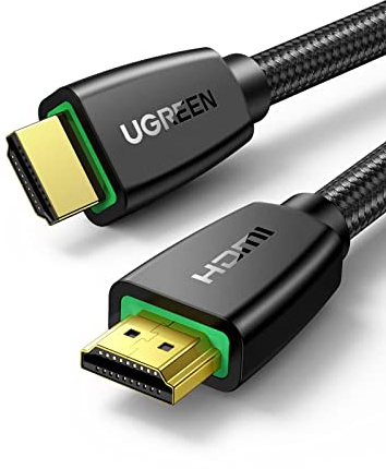 UGREEN HDMI Kabel, HDMI 2.0, 4K@60Hz/30Hz, 1080P@60Hz, High Speed, 5M | unterstützt HDR, 3D, Dolby Vision, HDCP 2.2, mit Ethernet vergoldet, TMDS-Abschirmung, Nylongeflecht, für Monitor, Soundbar