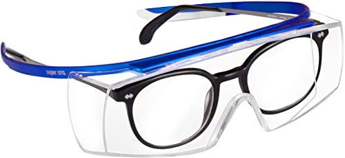 Uvex Super OTG - Gafas de seguridad para minoristas - Suprav. Excellence - Transp./Azul Blanco