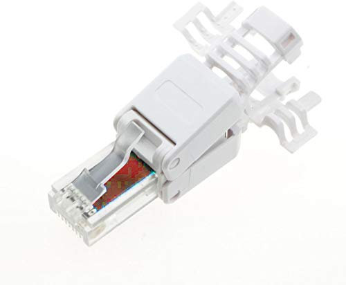 kenable IDC Punch Down to RJ45 Plug for Cat6 Solid Network Ethernet Cable Connector