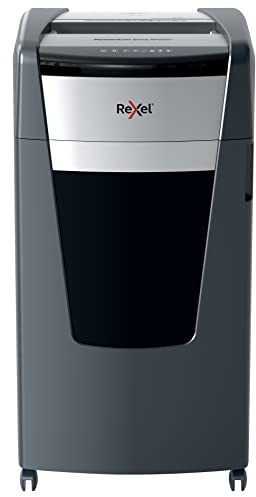 Rexel Aktenvernichter Momentum Extra XP520+, Mikroschnitt, 22-20 Blatt A4 (70-80 g/m²) Kapazität, Sicherheitsstufe P5, Anti-Papierstau-Technologie, 120L Abfallbehälter, Schredder, schwarz, 2021520MEU