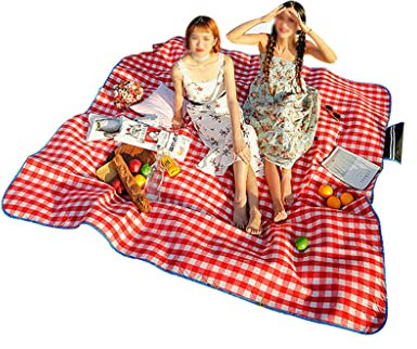 Rot Weiß Plaid Outdoor Faltbare Picknickmatte Mode Verdicken Pad Atmungsaktive Weiche Tragbare Camping Reise Stranddecke