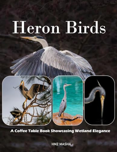 HERON BIRDS Photography Coffee Table Book: Heron Birds Picture Book: 40 Cute Images of these Fluffy Long-Legged Birds- Perfect Gift for all, Coffee Table Book Paperback – April 27,2023.