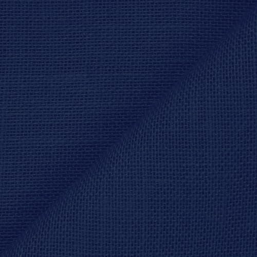 Mondo Tessuti Tela in Juta/Iuta Dimensioni 150 x 140 cm e 280 x 75 cm – Prodotto Made in Italy – Ideale per decorazioni festività – Natale, Pasqua etc. (150 x 140 cm, Blu Royal)