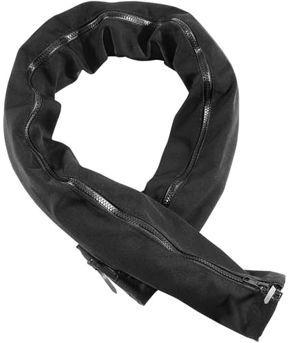 Premium 48-Inch Black Zippered Rigging Sleeve - Advanced Trolling Motor Cable Protection, Weather-Resistant, Convenient Access, Organized Cable Management