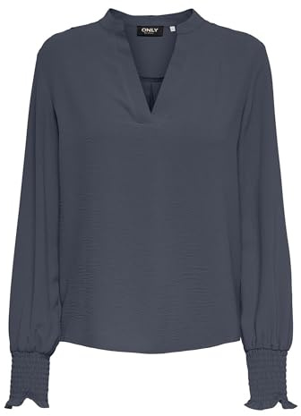 ONLY Onlmette V-Neck Ls Smock Top Noos WVN