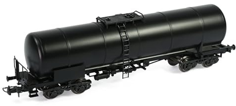 Evemodel 1 pezzo modello Trur H0 1:87 Carro Caldaia Treno Serbatoio dell'olio con ruote metalliche DC (nero)
