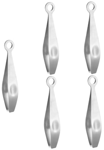 Garneck 5 Pièces Tondeuse à Cheveux De Cheveux De Poulet Pince à Poils De Poulet Os En Acier Pince à Arêtes De Poisson Accessoire De Cuisine Épilateur Manuel Acier Inoxydable