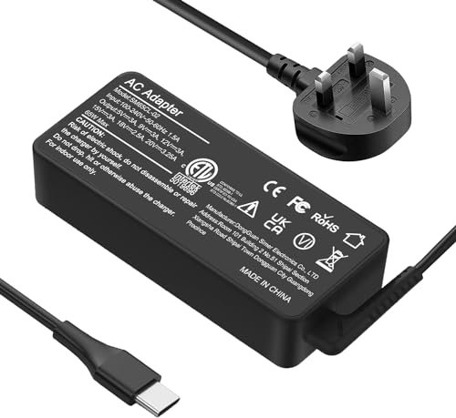 Universal 65W 45W USB C Laptop Charger Compatible With L enovo Chromebook 100e 300e 500e C330 S330 L enovo ThinkPad T430 T440 T480 T490 T580 E440 E531 E540 L440 Type C AC Adapter Power Supply