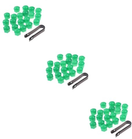 SOLUSTRE 3pcs Wheel Nut Covers Bolt Covers Rim Protector Car Wheel Protector Hexagonal Screw Protect Caps Clips Easy Fit Corrosion Protection Decorative Colors