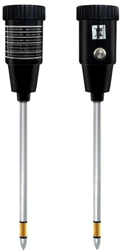 Zephylix Bodenfeuchtigkeitsmesser, 2-in-1 Pflanzenfeuchtigkeitsmesser, Pflanzenwasser-Monitor, Pflanzenhygrometer, Feuchtigkeit für Topfpflanzen, Garten, Bauernhof, Rasen, Schwarz
