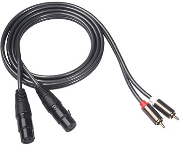 Uonlytech 1.5m Xlr-stecker Xlr-stecker Audiokabel Signal-patchkabel Mit Doppelter Abschirmung Vergoldeten Steckern Für Klaren Stereoklang Geeignet Für Audio-geräte Und Heimkino-systeme