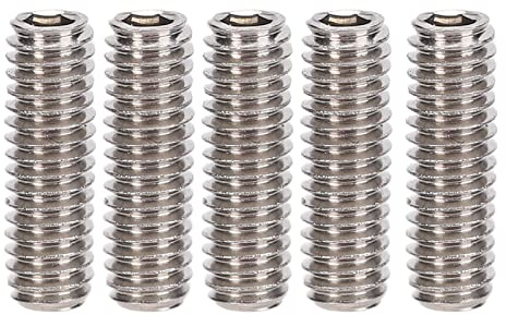 Gewindestifte, Metrische Schrauben Gewindestift-Sortimentssatz A2-70 Edelstahl-Gewindestift-Sortimentssatz 50-teiliges Gewindestift-Hardware-Befestigungsset (M2.5 * 8)