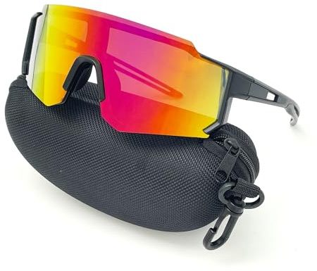 SAIIURV Gafas de Sol Deportivas para Hombre y Mujer Gafas de Ciclismo Polarizadas para Bicicleta, Gafas de Sol con UV400, para ciclismo, motociclismo, correr, esquí, montañismo