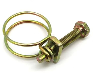 Générique Lot de 10 colliers de serrage réglables à double fil for tuyaux, matériel de fixation de plomberie, 16 tailles(38-44mm)