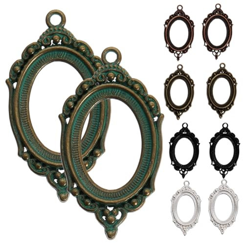 ADOCARN 21stücke Teiliges Alloy Pendant Trays Schmuckherstellung Für Individuelle Halsketten Und Mehr