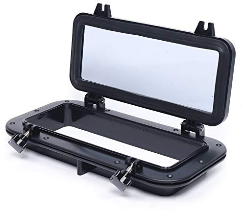 Square Porthole Maximum Opening Angle 180° Rectangular Ship Window Wide Adaptability Port Hole Portlight Hatch Marine Excellent Sealing Performance Yacht Window for Boats, Yachts, Rvs