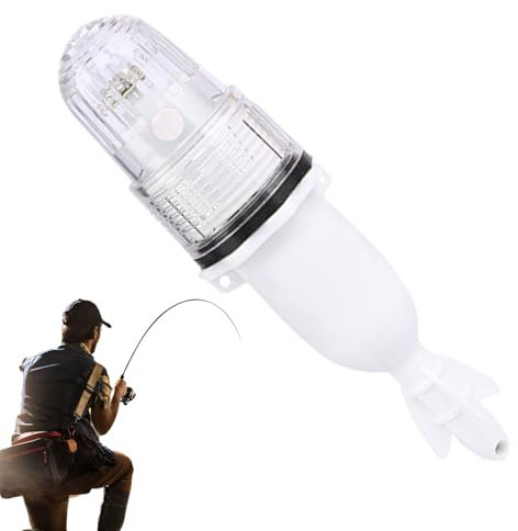 Fishing Strobe Lights, Safety Beacon Light, PP Bait Lamp Attractants, Glow Stick Replacement for Saltwater Kayaking, Pontoon Boats, Paddles, Marine Buoys, 21x5.8cm