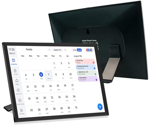 Yanmis 10.1in Smart Digital Calendar & Chore Diagramm, Smart Touchscreen Interactive Display, WLAN -Wandplaner für Familienpläne und Cloud -Foto