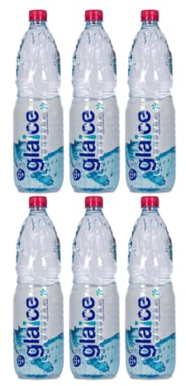 Glaice - Agua Alcalina Ionizada, Pack 6 x 1,25 Litros, Agua Mineral Natural con pH Alcalino 9,5, Microfiltrada y Ionizada, Hidratación, Botella 100% Reciclable