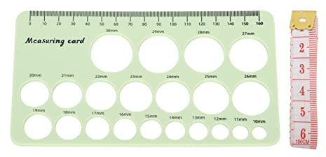 BONKZEBU Mothers Nipple Measurement Ruler, Flexible Silicone Breast Flange Measuring Tool with 1.5m Soft Tape, Flexible Breast Flange Measuring Tool, Nipple Measurement Ruler (Light Green)