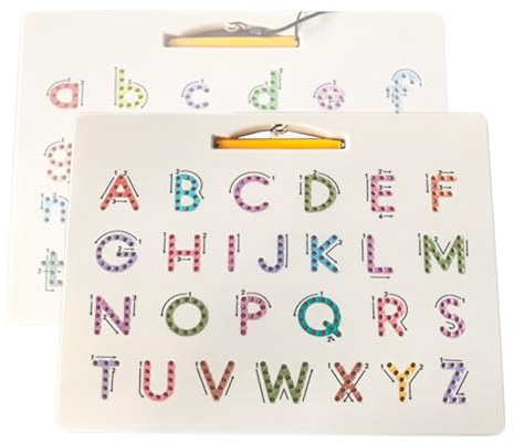 Generisch Pizarra magnética de aprendizaje preescolar en ambos lados, tabla de aprendizaje para niños pequeños con estimulación sensorial, educación en casa, guardería y preescolar, juguete para niños