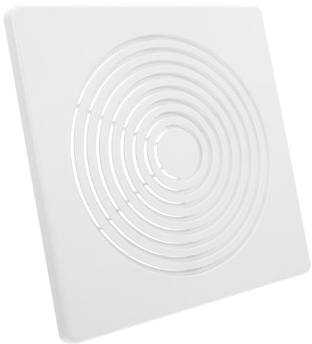 SAFIGLE Bathroom Exhaust Fan Cover Plate with Spring Replacement Square Ceiling Grille for Bathroom Ventilation Low Noise Air Diverter for Improved Air Exchange Easy Install and Commercial