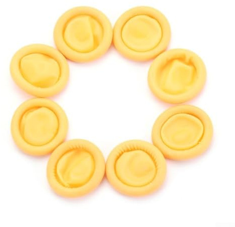 100 Pcs Latex Finger Cots for Industrial Electronic Use, Non-Slip Fingertip Protection Gloves, Rubber Finger Covers, Compatible(Yellow)