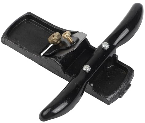 Mini pialla per legno, strumento manuale per la lavorazione del legno di precisione, manico in legno di ebano, lama in acciaio spesso, compatto, 15,5 x 4,5 x 5 cm, per fai da te e finitura chitarra