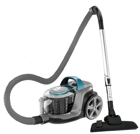 Aspirador trineo de 1600 W, aspirador sin bolsa 2 en 1, aspirador sin bolsa con tecnología ciclónica, con cable de alimentación de 5 m y gran capacidad de 4 l, para parquet, alfombras, baldosas