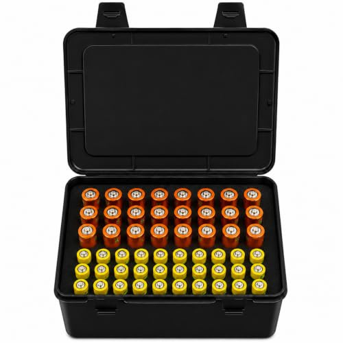 BT-618 - Caja de almacenamiento de pilas (225 pilas para bloque de 9 V, AAA, C, D, 1,5 V, color gris oscuro, S)