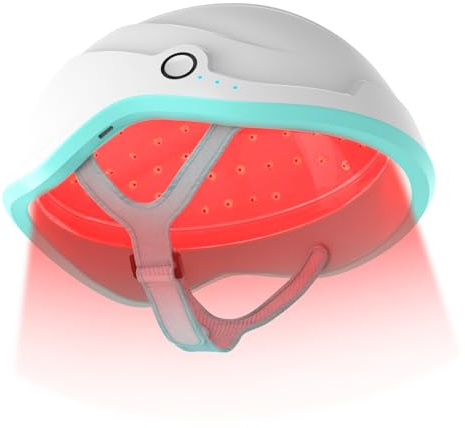 iKeener lllt Casco Laser per Crescita Capelli con 109 Diodi Laser da 650nm, Ricaricabile Senza Fili cappello Infrarossi Ricrescita Capelli per Donne e Uomini, Senza LED, con Nastro Fissante