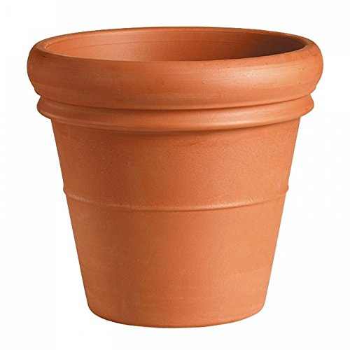 Le Terrecotte di Cassiano Fabio Vaso Doppio Bordo in Terracotta CM 42