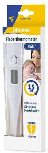 Lifemed - Fieberthermometer DIGITAL - für eine schnelle und genaue Messung 1 Stück