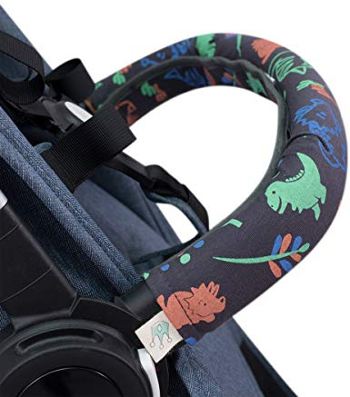 JYOKO KIDS Funda Cubre Manillar para Cochecito Universal en Algodón (Happy Dino)