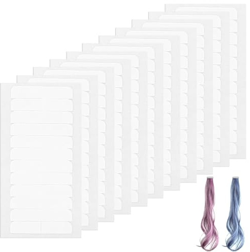 216 Piezas Cintas Adhesivas de Extensiones para el Pelo de Doble Cara Cintas de Extensiones de Cabello para Reemplazo 4 x 0.8 cm