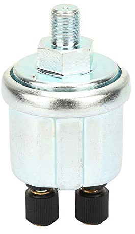 1/8 NPTF Öldrucksensor, 0-10bar Universeller Motoröl Druckschalter Sensormessgerät sensor Heller Doppelkopffaden Auto Öldruck-Sensor für Wasser, Öl und Gas