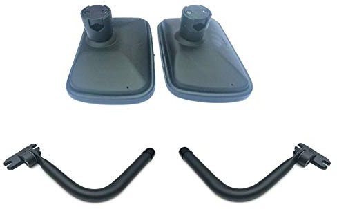2x Außenspiegel Rückspiegel 250x160 ø14-23mm LKW Bagger Spiegelarm Spiegelhalter Bügel SET