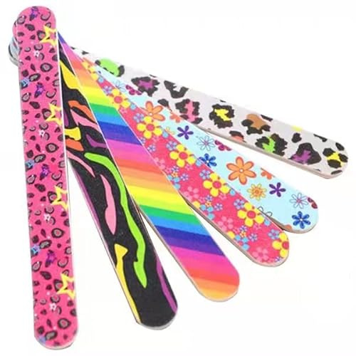 30 Pezzi lima per unghie Professionali Lima per Unghie Colorata Doppia Faccia, per tagliare, smerigliare, lucidare, manicure per Lucidatura di Unghie Naturali Gel