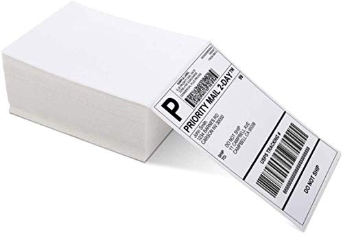 NetumScan frakt termiska etiketter, 4 x 6 tum (100 mm x 150 mm), vattentäta etiketter för transport, BPA/BPS, 500 pack