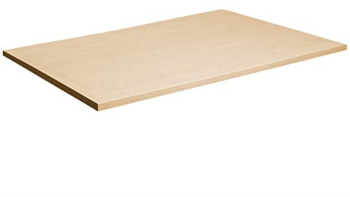 moebel-eins Office ONE Schreibtischplatte, Material Dekorspanplatte, 180x80 cm, ahornfarbig