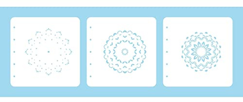 Nellie's Choice • Set of 3 Layered Combi Stencils Set Mandala-1