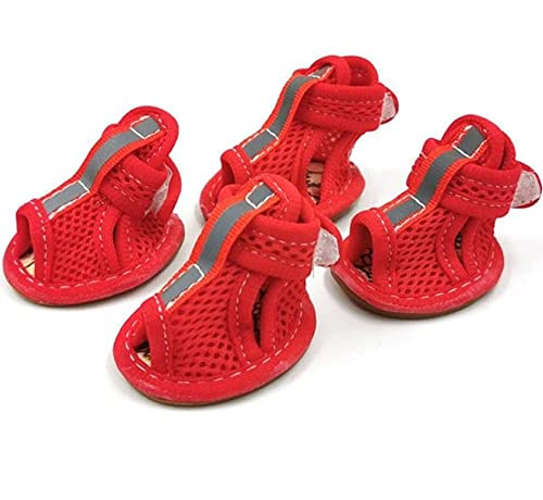TOSSPER Sommer-hundeschuhe Breathable Ineinander Greifen Welpen Haustier Hund Schuhe Für Kleine Hunde Katzen Netter Anti-rutsch-Chihuahua Mops Sandalen Schuh