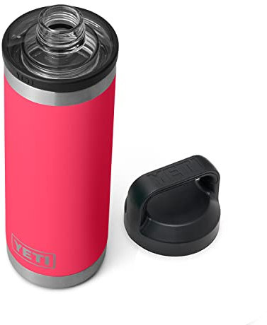 YETI Rambler Bouteille isotherme en acier inoxydable avec bouchon Chug – 532 ml – Rose Bimini