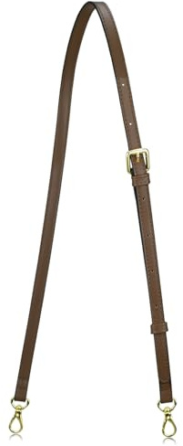 Allzedream Leder-Geldbörsenriemen, Ersatz, Crossbody-Tasche, lang, verstellbar, Kaffee, Medium, Langlebig, stabil