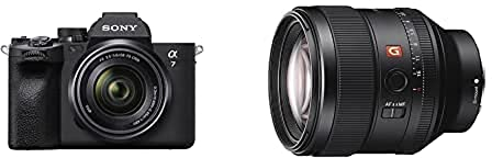 Sony Alpha 7 IV Spiegellose Vollformatkamera für Experten inkl. SEL2870 (33 MP, Echtzeitfokus, 10 Bildern pro Sekunde, 4K 60p-Video, Touchscreen) + 85F14GM