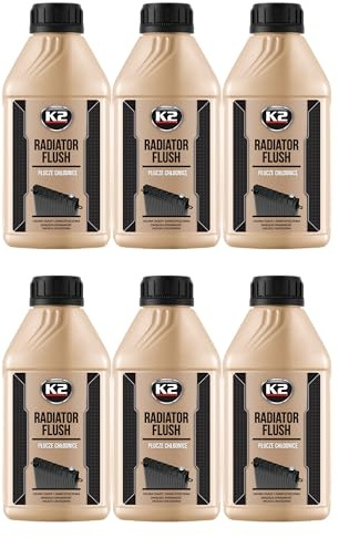 K2 Limpiador de Radiador Pack de 6 - Limpia de Circuito de Refrigeración - Eliminador el óxido y Las Incrustaciones Radiator Flush - 400 ml