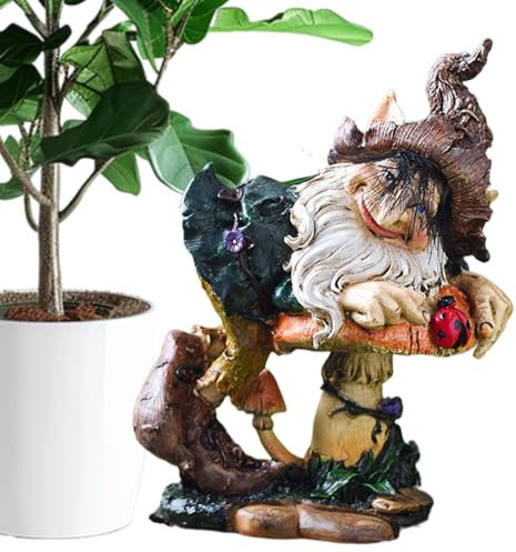 Pruojhw Rasen,Gartenstatue im Freien - mit Pilz-Garten-Außenfigur | Garten-Außenmit Pilz-, Gartenfigur, Rasenornament, Zubehör für Gartenkunst