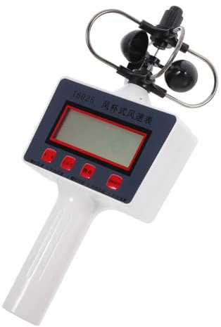 BUGUUYO Ergonomic Handheld Anemometer Bright Lcd Display Wind for Hvac Outdoor Use and Educational Purposes