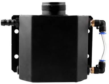 JECOMPRIS Car Oil Catch Can Alluminio Serbatoio Di Per Veicoli Con Perno Di Scarico Nero Capacità Design Facile Installazione